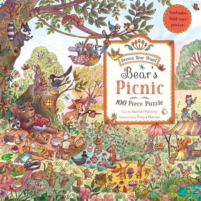 Galison Bären-Picknick Puzzle 100 Teile