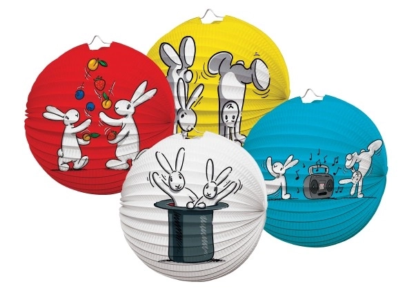 Lampion Kugel Bob und Bobek Ø 25cm - 4 Farben