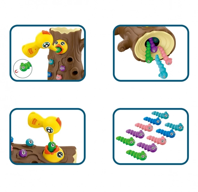 Magnetisches Geschicklichkeitsspiel Fangen Sie den Wurm mit WOOPIE