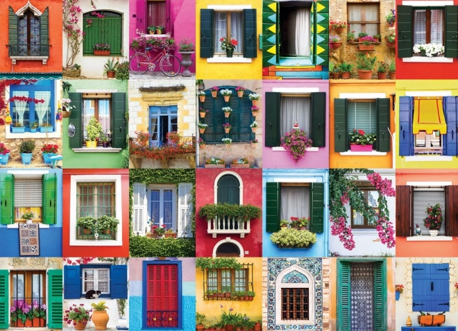 Eurographics Puzzle Mediterrane Fenster 1000 Teile