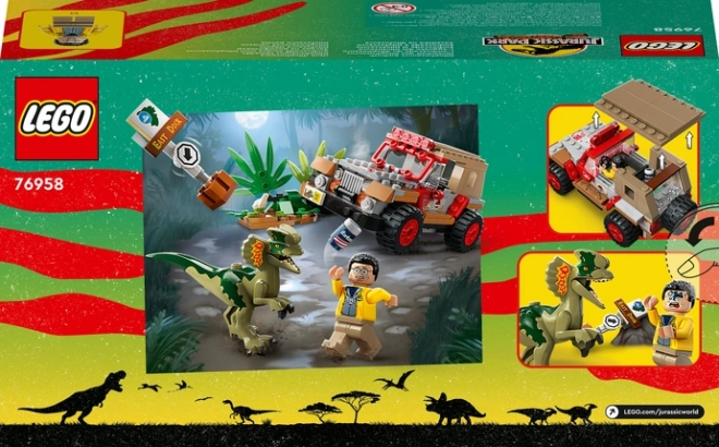 Lego Jurassic Park Dilofozaurus-Attacke