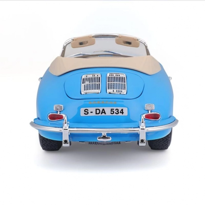 Porsche 356B Cabriolet Modellauto Blau