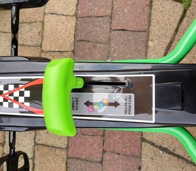 Tret-Gokart mit Luftreifen + Aufblasbare Reifen + Verstellbarer Sitz – Grün