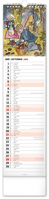 Notique Wandkalender Josef Lada 2025