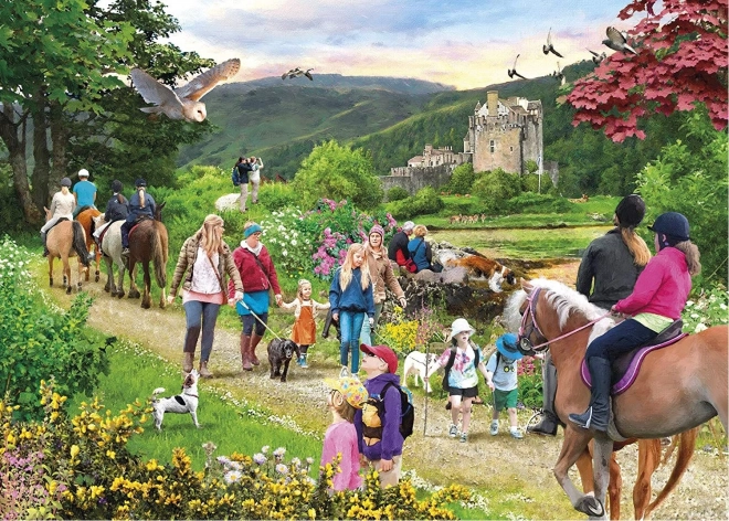 Puzzleset Reise in die Schottischen Highlands 1000 Teile