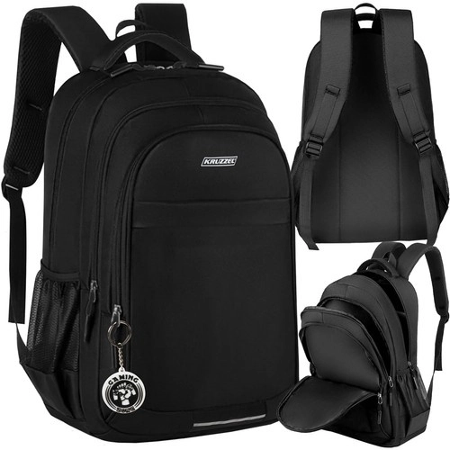 Großer Schwarzer Rucksack 30L mit Hochwertigem Material