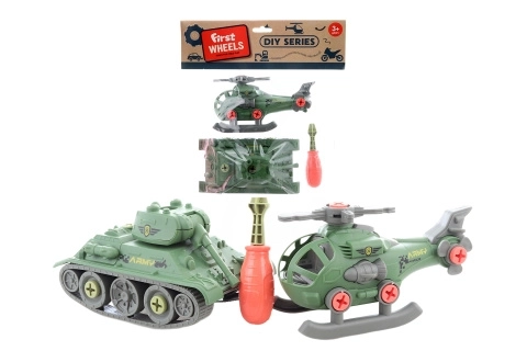 Montierbarer Panzer und Helikopter für Jungen