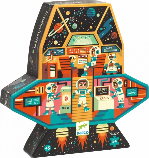 DJECO Puzzle Weltraumstation 54 Teile