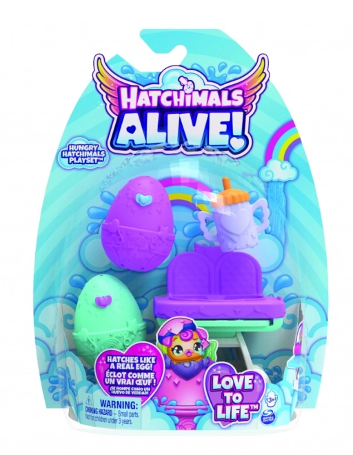 Hatchimals Spielset mit Fütterungsstuhl für Tierchen