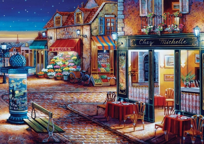 Kunstpuzzle Café Chez Michelle 500 Teile