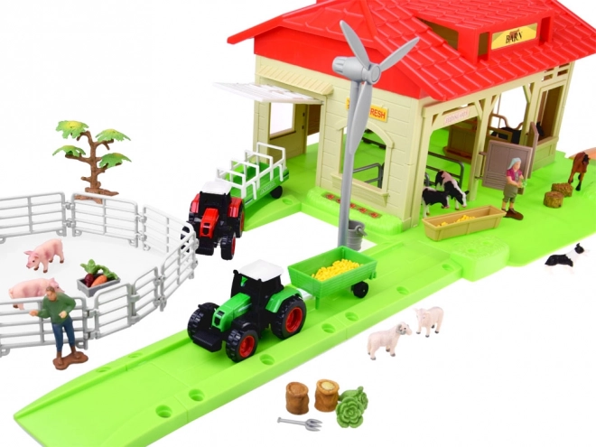 Mega Große Bauernhof Spielset mit Traktoren und Tieren