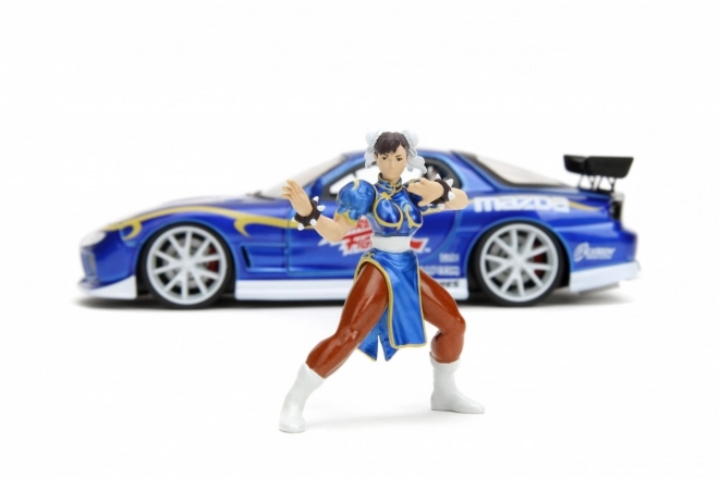 Street Fighter 1993 Mazda RX7 Modellauto 1:24