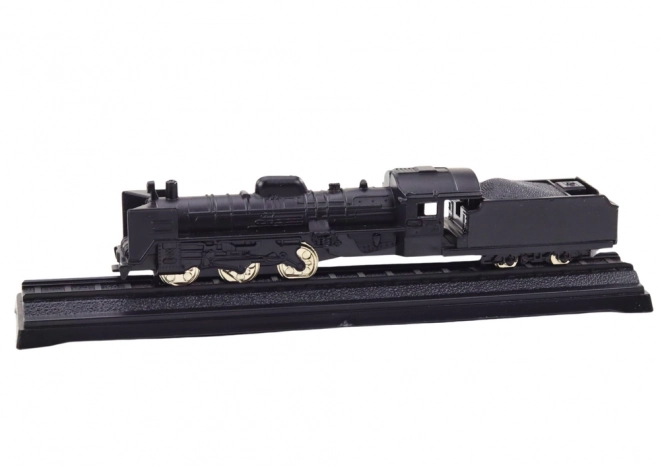 Metallisches Sammlermodell Zug Lokomotive Schwarz
