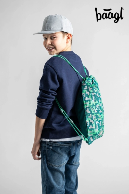 Minecraft Rucksack Silver Creeper