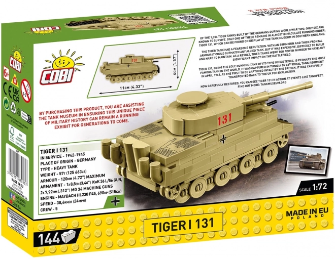 Konstruktionsbausteine Tiger I 131 Mini Modell