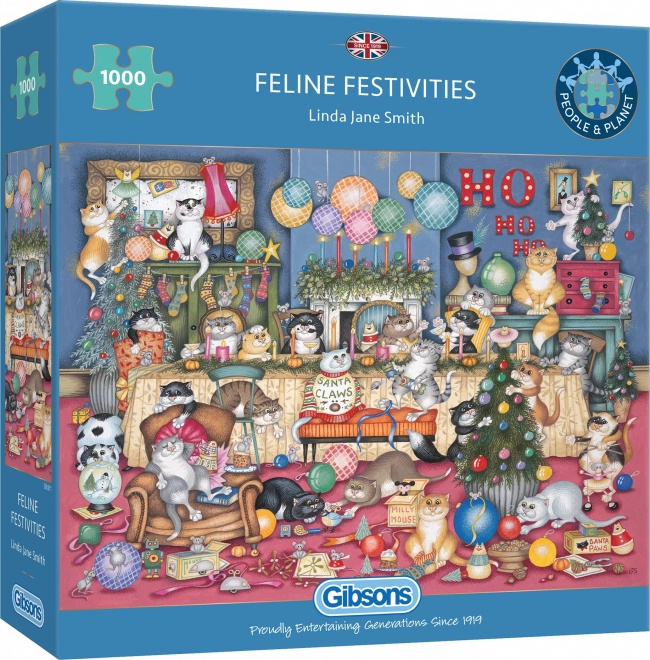 Katzenfest 1000-teilige Puzzle von GIBSONS