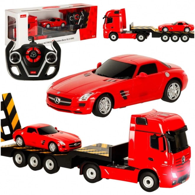 Fernbedienbares Auto Mercedes-Benz Actros rot