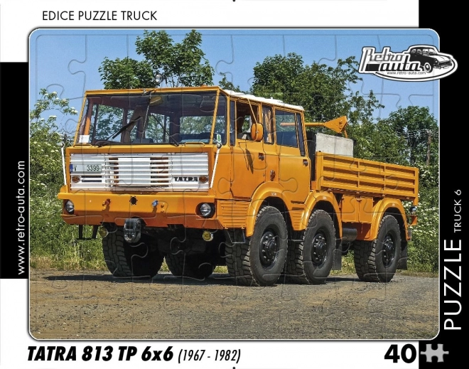 Retro-Autos Puzzle Lastwagen Tatra 813 TP 6x6