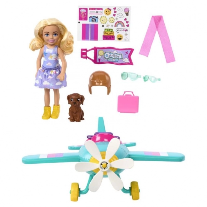 Barbie Chelsea und Flugzeug Spielset