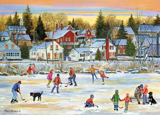 Puzzle Abendliches Schlittschuhlaufen 1000 Teile EUROGRAPHICS