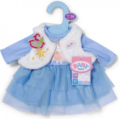BABY born Winterkleidchen für Puppen 36 cm mit Weste