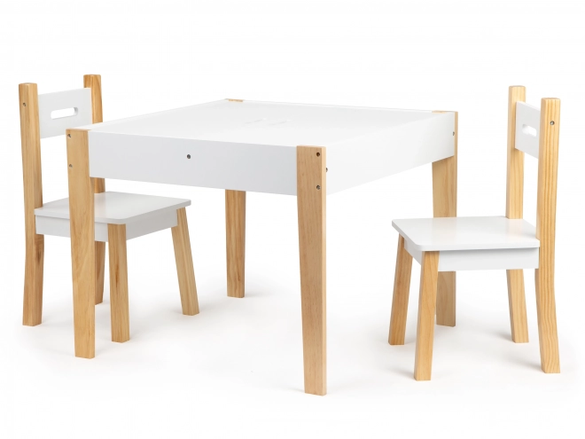 Kinder Holz Tisch und Stühle Set mit Tafel