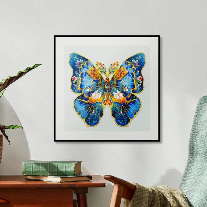 Holzpuzzle Schmetterling Morpho Helena