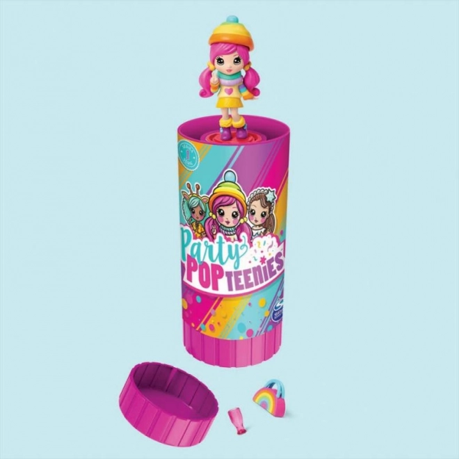 Tube mit Konfetti und Puppe POG PARTY