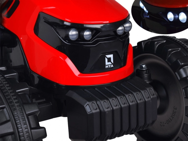 Großer elektrischer Traktor mit Anhänger und Schaufel für Kinder