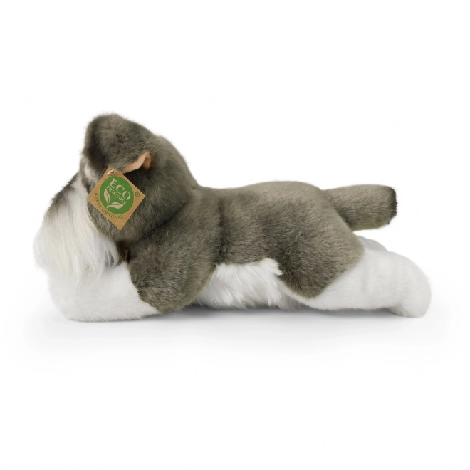 Plüschhund Schnauzer liegend umweltfreundlich 28 cm