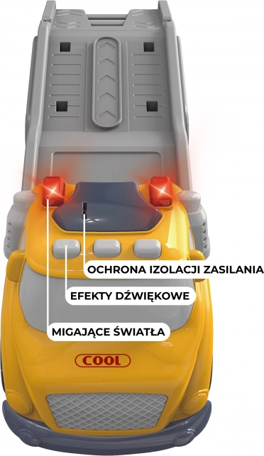 Gelbes Abschleppset WOOPIE City Truck mit Licht- und Soundeffekten