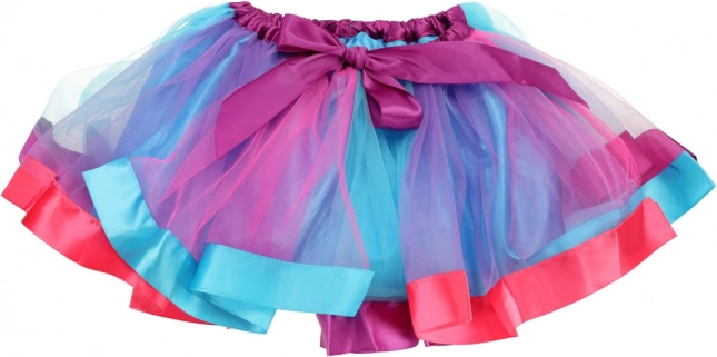 Flauschiger Tutu-Rock in Regenbogenfarben