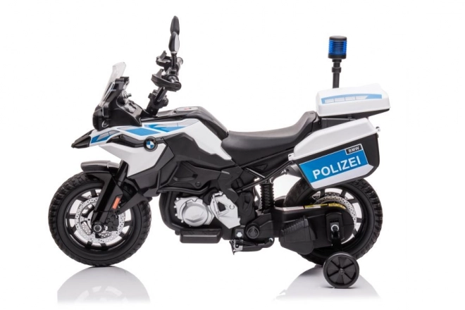 Elektrisches Polizeimotorrad Weiß