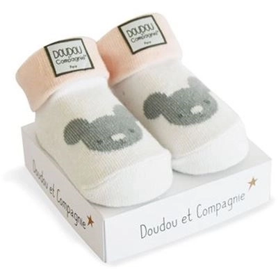 Doudou Geschenkset - Babysocken für Mädchen 0-6 Monate