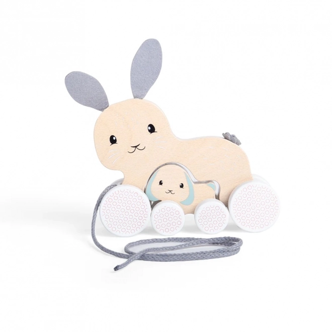 Bigjigs Toys Nachzieh-Hase mit Baby