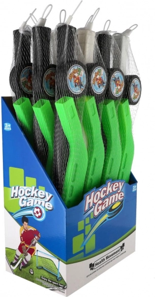 Kinder Hockeyschläger mit Puck aus Kunststoff 74 cm