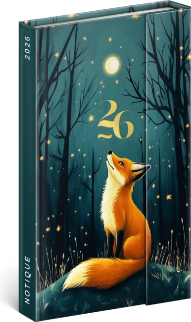Notique Wöchentlicher Magnetplaner Fuchs 2026, 13 x 21 cm