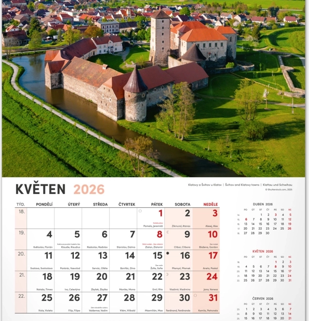 Wandkalender Mein Land 2026