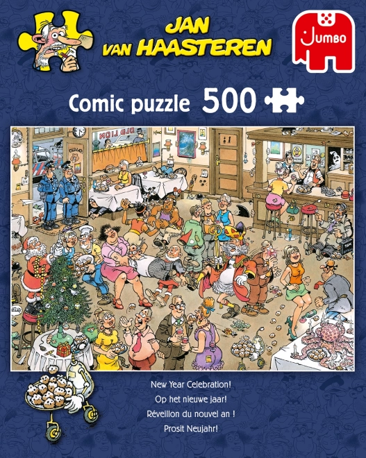 Jumbo Puzzle Jan van Haasteren Neues Jahr Feier 500 Teile