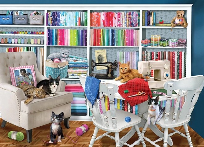 Puzzle COBBLE HILL – Nähstudio 1000 Teile