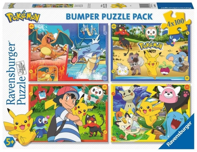 Ravensburger Puzzle Pokémon aus Alola 4 x 100 Teile