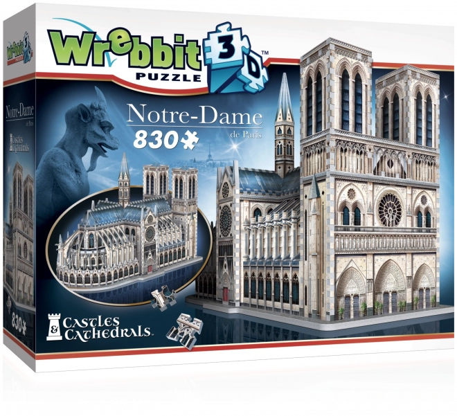 WREBBIT 3D Puzzle Notre-Dame-Kathedrale, 830 Teile