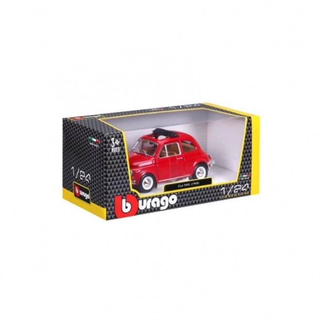 Bburago Fiat 500L Modellauto Rot