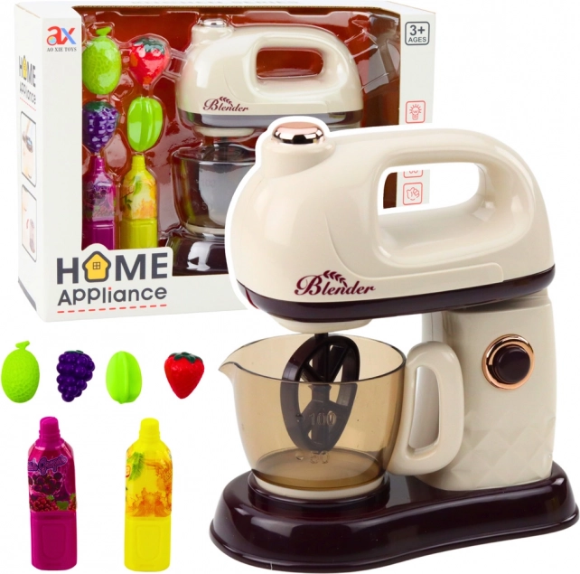 Kinder Küchenmixer mit Obst und Licht- und Soundeffekten weiß