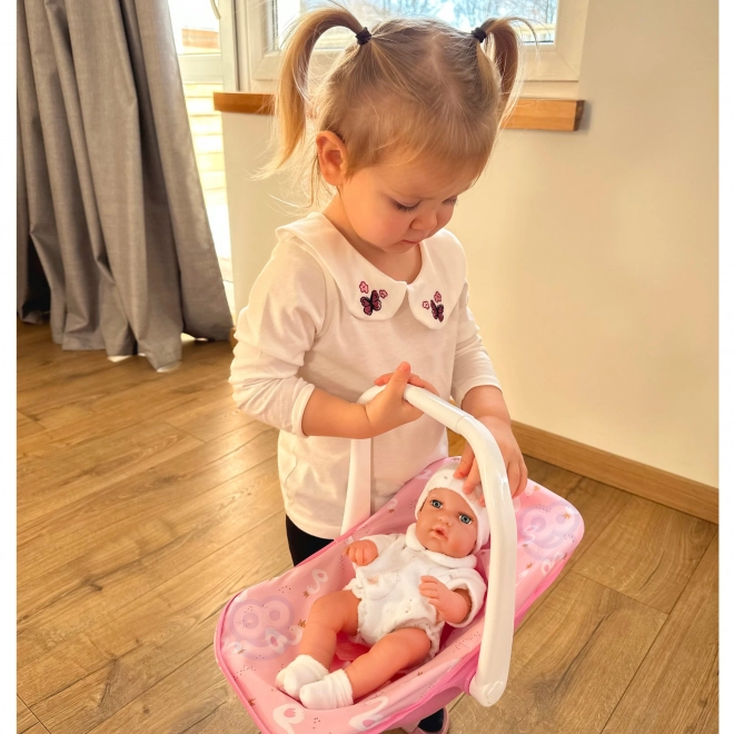 Woopie Baby-Puppe mit Tragesitz