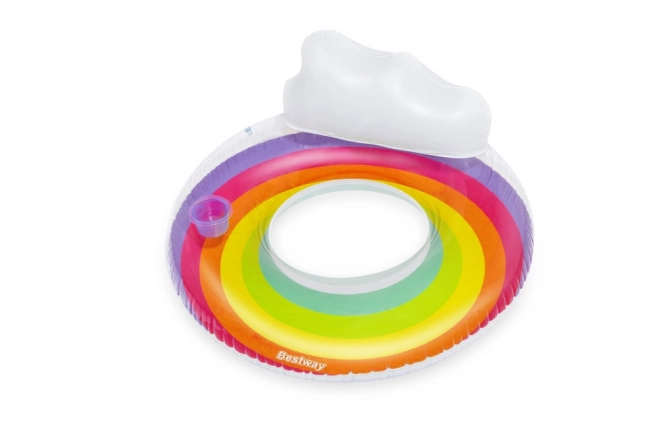 Aufblasbarer Schwimmring Regenbogen 107 cm