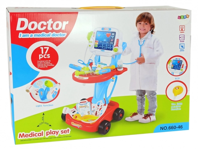 Arztkoffer Spielset mit EKG-Wagen