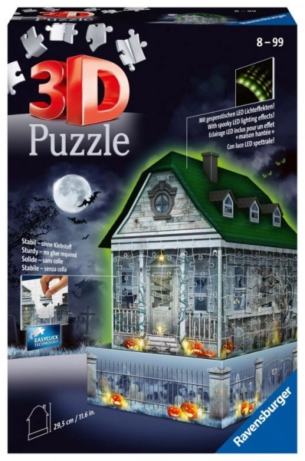 Ravensburger 3D Puzzle Leuchtendes Geisterhaus 216 Teile