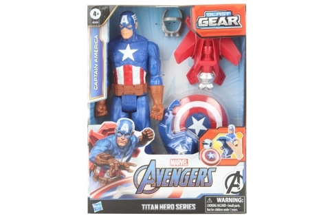 Avengers Captain America Figur mit Power FX Zubehör