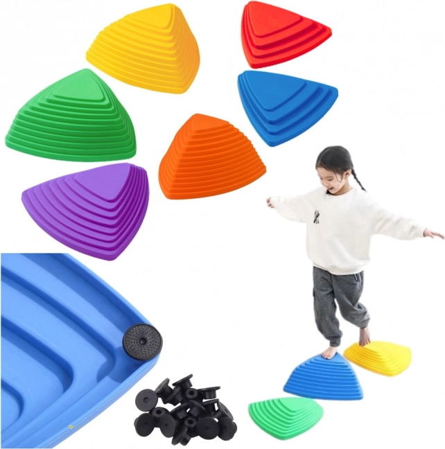 Kinderset: Bunte Balance-Steine, 6 Stk.